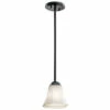 Wholesale 👍 Kichler Lighting Serina Collection 1-light Black Mini Pendant 🎁