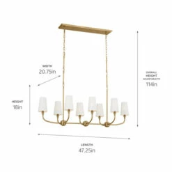 Coupon 🎉 Kichler Lighting Adeena 47.25-in 8-Light Brushed Natural Brass Linear Chandelier - 47.25 🛒 -Kichler Lighting Shop unnamed file 652