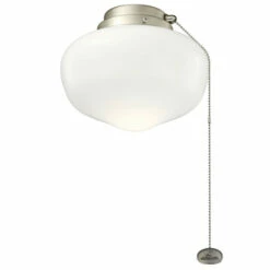 Promo 🥰 Kichler Lighting 8-inch LED Schoolhouse Light Kit Brushed Nickel 🌟
