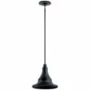 New 🥰 Kichler Lighting Kichler Hampshire 16.75 Inch 1 Light Large Outdoor Pendant/Semi Flush In Textured Black 😍