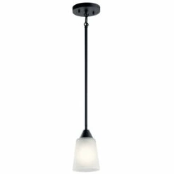 Wholesale 🤩 Kichler Lighting Skagos Black 1-Light Mini Pendant 👍