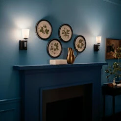 Cheapest 🎉 Kichler Lighting Rosalind 1-Light Black Wall Sconce With Glass Shade - 12.5 In 💯 -Kichler Lighting Shop unnamed file 6566