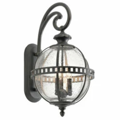 Deals 🥰 Kichler Lighting Halleron Collection 3-light Londonderry Outdoor Wall Lantern 🔥