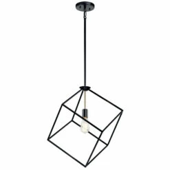 Wholesale ❤️ Kichler Lighting Cartone Black 1-Light Pendant 😉