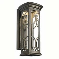 Budget 🤩 Kichler Lighting Franceasi Collection 1-light Olde Bronze Outdoor LED Wall Lantern 💯