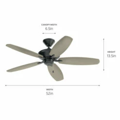 Best Sale π Kichler Lighting Kichler Renew Patio 52 Inch Ceiling Fan Satin Black With Reversible Blades 𧨠12 Best Sale π Kichler Lighting Kichler Renew Patio 52 Inch Ceiling Fan Satin Black With Reversible Blades 𧨠-Kichler Lighting Shop unnamed file 6620