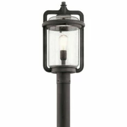 Buy 🔔 Kichler Lighting Andover Collection 1-light Weathered Zinc Outdoor Post Mount 😉