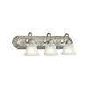 Hot Sale 👏 Kichler Lighting Traditional 3-light Brushed Nickel Bath/Vanity Light 😀