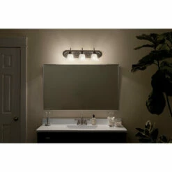 Hot Sale 👏 Kichler Lighting Traditional 3-light Brushed Nickel Bath/Vanity Light 😀 -Kichler Lighting Shop unnamed file 667