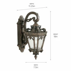 Hot Sale 🌟 Kichler Lighting Tournai Collection 1-light Londonderry Outdoor Wall Lantern 🤩 -Kichler Lighting Shop unnamed file 6676