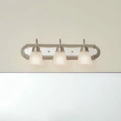 Hot Sale 👏 Kichler Lighting Traditional 3-light Brushed Nickel Bath/Vanity Light 😀 -Kichler Lighting Shop unnamed file 668
