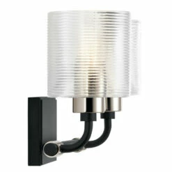 Top 10 😉 Kichler Lighting Kichler Harvan 15 Inch 2 Light Vanity Light With Clear Ribbed Glass In Black ❤️ -Kichler Lighting Shop unnamed file 6690