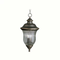 Outlet ⌛ Kichler Lighting Sausalito Collection 3-light Olde Bronze Outdoor Pendant 😍