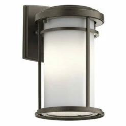 Cheap 🎁 Kichler Lighting Toman Collection 1-light Olde Bronze Outdoor LED Wall Lantern 🎉