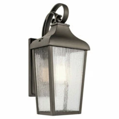 Hot Sale 👍 Kichler Lighting Forestdale Collection 1-light Olde Bronze Outdoor Wall Lantern 😀