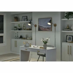 Best reviews of 🌟 Kichler Lighting Sylvia 19.75 In. 1-Light Black And Natural Brass Wall Sconce 😍 -Kichler Lighting Shop unnamed file 6720