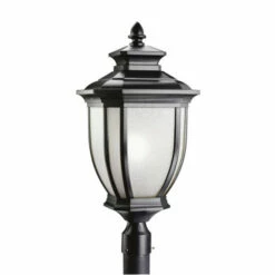 Cheapest ✨ Kichler Lighting Salisbury Collection 1-light Black Outdoor Post Mount ✔️