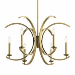 Brand new 😀 Kichler Lighting Cassadee 6-Light Chandelier Brushed Natural Brass ❤️ -Kichler Lighting Shop unnamed file 673