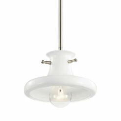 Deals 🌟 Kichler Lighting Tilson White 1-Light Mini Pendant ✨ -Kichler Lighting Shop unnamed file 6750