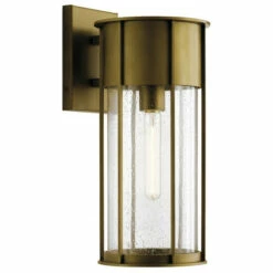 Cheapest βοΈ Kichler Lighting Kichler Camillo 18 Inch 1 Light Wall Light With Clear Seeded Glass In Natural Brass β