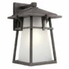 Hot Sale 🔔 Kichler Lighting Beckett Collection 1-light Weathered Zinc Outdoor Wall Lantern - Weathered Zinc ⌛
