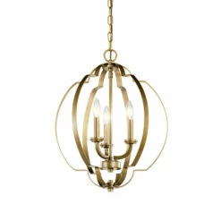 New 😀 Kichler Lighting Voleta Natural Brass 3-Light Pendant 😀 -Kichler Lighting Shop unnamed file 6785