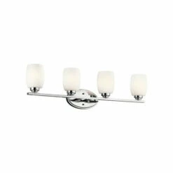 Best deal 👍 Kichler Lighting Eileen Collection 4-light Chrome LED Bath/Vanity Light 😀