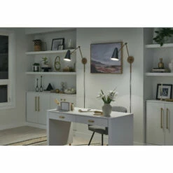 Promo 🔥 Kichler Lighting Sylvia 32.5 In. 1-Light Black And Natural Brass Wall Sconce ✔️ -Kichler Lighting Shop unnamed file 6841