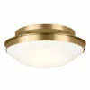 Deals 👍 Kichler Lighting Bretta 17.75 In. 3-Light Brushed Natural Brass Flush Mount Light 😉 -Kichler Lighting Shop unnamed file 6882