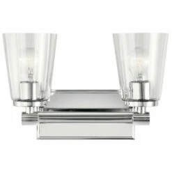 Promo β€οΈ Kichler Lighting Audrea Collection 2-light Chrome Bath/Vanity Light π₯
