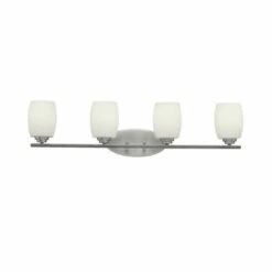 Hot Sale 😍 Kichler Lighting Eileen Collection 4-light Brushed Nickel LED Bath/Vanity Light ⭐