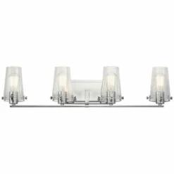 Budget 🥰 Kichler Lighting Alton Collection 4-light Chrome Bath/Vanity Light ✨