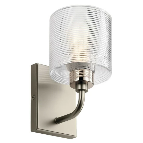 Buy π Kichler Lighting Kichler Harvan 9.25 Inch 1 Light Wall Sconce With Clear Ribbed Glass In Satin Nickel π₯° 3 Buy π Kichler Lighting Kichler Harvan 9.25 Inch 1 Light Wall Sconce With Clear Ribbed Glass In Satin Nickel π₯°