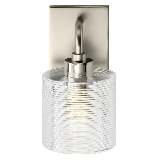 Buy π Kichler Lighting Kichler Harvan 9.25 Inch 1 Light Wall Sconce With Clear Ribbed Glass In Satin Nickel π₯° 4 Buy π Kichler Lighting Kichler Harvan 9.25 Inch 1 Light Wall Sconce With Clear Ribbed Glass In Satin Nickel π₯° - Image 2