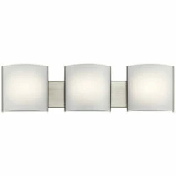 Flash Sale 💯 Kichler Lighting Transitional 3-light Brushed Nickel LED Bath/Vanity Light 🤩