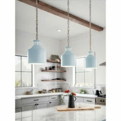 Outlet 😉 Kichler Lighting Kichler Montauk 1-light Blue Mini Pendant 🛒 -Kichler Lighting Shop unnamed file 6948