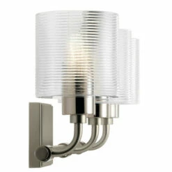 Flash Sale 🔥 Kichler Lighting Kichler Harvan 25 Inch 3 Light Vanity Light With Clear Ribbed Glass In Satin Nickel 🤩 -Kichler Lighting Shop unnamed file 695