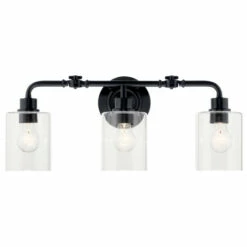 Flash Sale 😀 Kichler Lighting Gunnison 24 Inch 3-Light Vanity Light Black 😉 -Kichler Lighting Shop unnamed file 6987