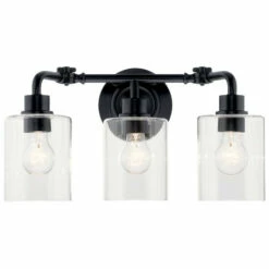 Flash Sale 😀 Kichler Lighting Gunnison 24 Inch 3-Light Vanity Light Black 😉 -Kichler Lighting Shop unnamed file 6988