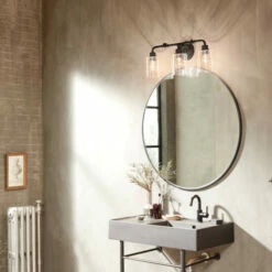 Flash Sale 😀 Kichler Lighting Gunnison 24 Inch 3-Light Vanity Light Black 😉 -Kichler Lighting Shop unnamed file 6993