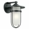 Promo 💯 Kichler Lighting Finn Collection 1-light Black Outdoor Wall Lantern 🎁