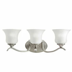 Cheap 😍 Kichler Lighting Wedgeport Collection 3-light Brushed Nickel Bath/Vanity Light 🤩