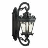 Outlet 💯 Kichler Lighting Tournai Collection 4-light Textured Black Outdoor Wall Lantern 👏