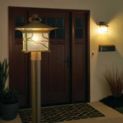 Deals 💯 Kichler Lighting Morris Collection 1-light Distressed Copper Outdoor Post Lantern ✨ -Kichler Lighting Shop unnamed file 7051