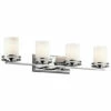 Buy 👍 Kichler Lighting Hendrik Collection 4-light Chrome Bath/Vanity Light ⌛