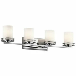 Buy 👍 Kichler Lighting Hendrik Collection 4-light Chrome Bath/Vanity Light ⌛