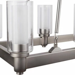 New 🥰 Kichler Lighting Circolo Collection 8-light Brushed Nickel Linear Chandelier 🤩 -Kichler Lighting Shop unnamed file 7069