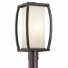Promo 🧨 Kichler Lighting Bowen Collection 1-light Architectural Bronze Outdoor Post Lantern 👏 -Kichler Lighting Shop unnamed file 7086