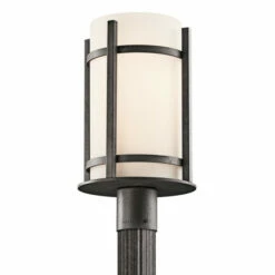Wholesale 🎉 Kichler Lighting Camden Collection 1-light Anvil Iron Outdoor Post Mount 👍