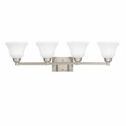 Buy ⭐ Kichler Lighting Langford Collection 4-light Brushed Nickel LED Bath/Vanity Light ✔️